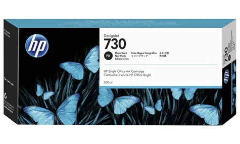 HP P2V73A originální cartridge 730 foto černá / pro HP DesignJet T1700 & T1700dr / 300 ml 