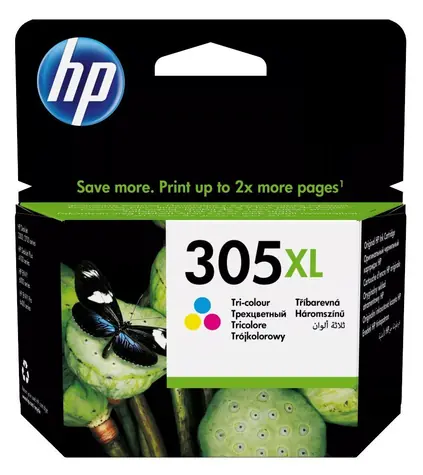 HP 3YM63AE originální cartridge 305 XL tříbarevná / HP DeskJet 2320 & HP DeskJet 2720 / 5 ml 