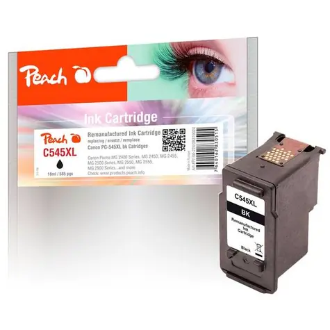 Peach alternativní cartridge Canon PG-545XL černá / Pixma MG2450/ MG2550/ MG2555 / 16 ml