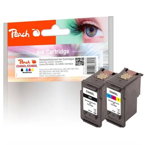 Peach alternativní cartridge Canon CL-545XL & CL-546XL Multipack / Pixma MG2450/ MG2550/ MG2555 / 18 & 17 ml