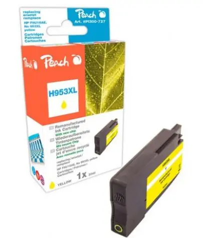 Peach alternativní cartridge HP 953XL (F6U18AE) žlutá / 20 ml