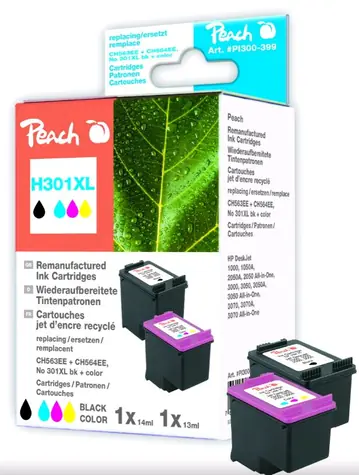 Peach alternativní cartridge 301XL Multipack / DeskJet 1050 & 2050 / Barevná