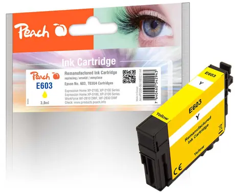 Peach kompatibilní cartridge Epson No 603 žlutá  / 3.8 ml