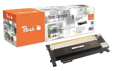 Peach 117A kompatibilní toner žlutá / pro HP Color Laser 150a & 150nw & HP Color Laser MFP 178nw & 179fnw / 700 stran