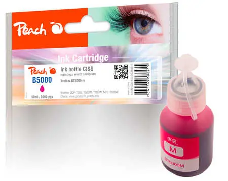 Peach kompatibilní inkoust BT5000 fialová / DCP-T300 / DCP-T500W / DCP-T700W / 50 ml