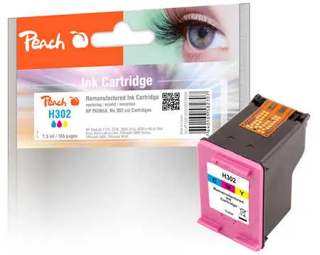Peach F6U65A kompatibilní cartridge 302 / DeskJet 1110 2130 / 7.5 ml