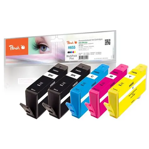 Peach alternativní cartridge 655 MultiPack Plus / DeskJet 3525 & 5525 / 2x19ml & 3x12ml
