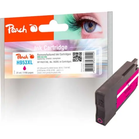 Peach alternativní cartridge HP F6U17AE fialová / 20 ml