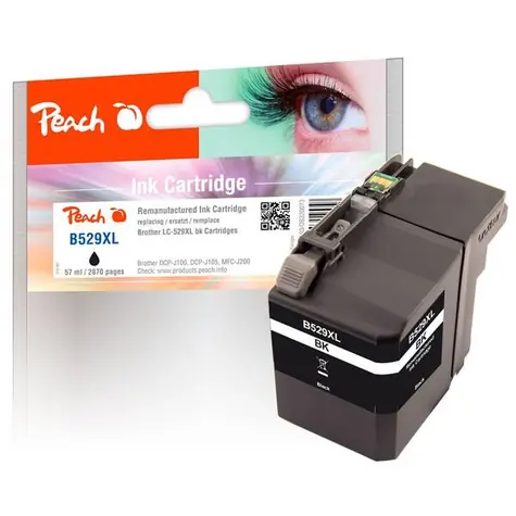Peach alternativní cartridge LC-529XL černá / 57 ml