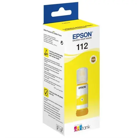 Epson originální inkoust no. 112 žlutá / pro EcoTank L6490 & L6460 / 6.000 stran