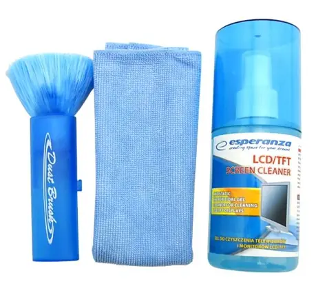 Esperanza ES112 čisticí sada na LCD & TFT / čisticí gel & hadřík & antistatický kartáč / 200 ml