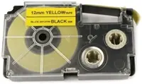 Xerox kompatibilní páska s Casio XR-12YW1 / žlutý podklad / černý tisk / šířka 12 mm / délka 8 m
