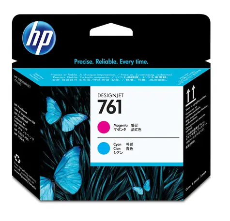 HP 761 (CH646A) originální tisková hlava fialová - modrá / pro HP DesignJet T7100 & T7200