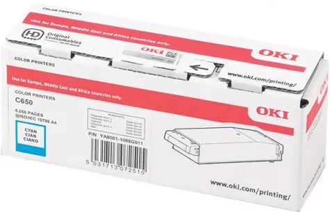 OKI originální toner pro C650dn modrá / 6.000 stran