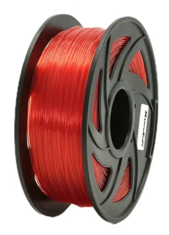XtendLan PLA filament průhledně-oranžová / struna pro 3D tiskárnu / PLA / 1.75mm / 1kg   