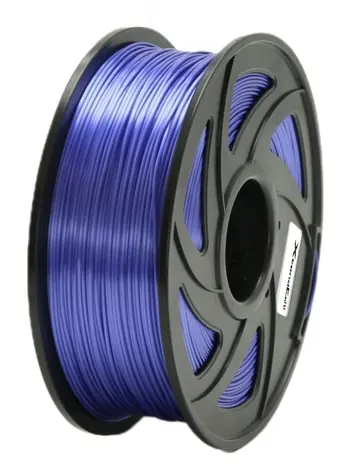 XtendLan PLA filament průhledně-fialová / struna pro 3D tiskárnu / PLA / 1.75mm / 1kg   