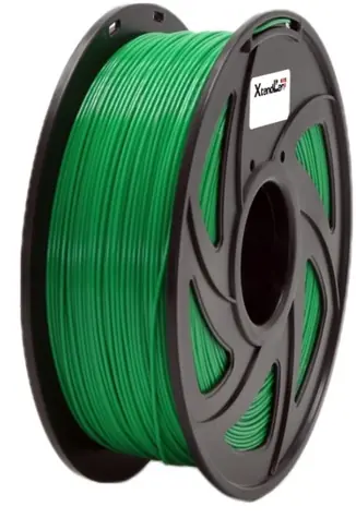 XtendLan PLA filament průhledně-zelená / struna pro 3D tiskárnu / PLA / 1.75mm / 1kg   