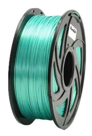XtendLan PLA filament leskle-zelená / struna pro 3D tiskárnu / PLA / 1.75mm / 1kg   