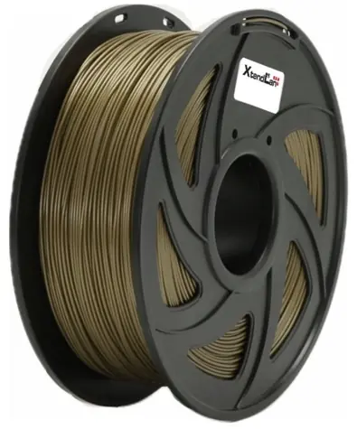 XtendLan PETG filament bronzová / struna pro 3D tiskárnu / PETG / 1.75mm / 1kg   