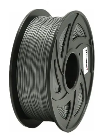 XtendLan PETG filament stříbrná / struna pro 3D tiskárnu / PETG / 1.75mm / 1kg   
