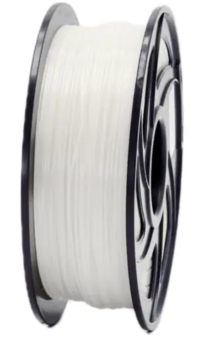 XtendLan PETG filament bílá / struna pro 3D tiskárnu / PETG / 1.75mm / 1kg   