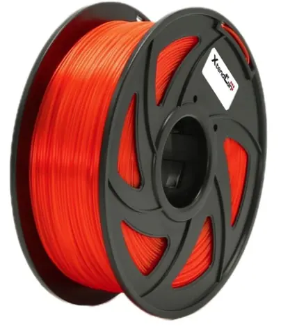XtendLan PETG filament průhledně-oranžová / struna pro 3D tiskárnu / PETG / 1.75mm / 1kg   