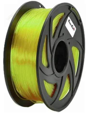 XtendLan PETG filament průhledně-žlutá / struna pro 3D tiskárnu / PETG / 1.75mm / 1kg   