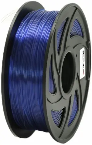 XtendLan PETG filament průhledně-modrá / struna pro 3D tiskárnu / PETG / 1.75mm / 1kg   