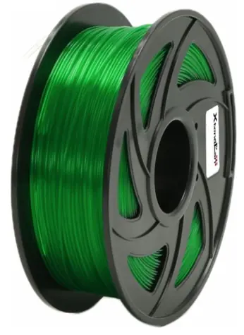 XtendLan PETG filament průhledně-zelená / struna pro 3D tiskárnu / PETG / 1.75mm / 1kg   