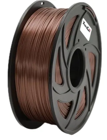 XtendLan PLA filament leskle-měděná / struna pro 3D tiskárnu / PLA / 1.75mm / 1kg   