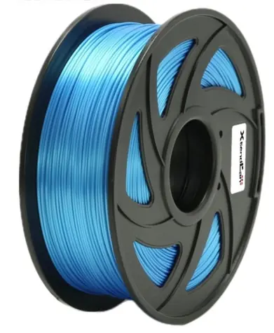 XtendLan PLA filament leskle-modrá / struna pro 3D tiskárnu / PLA / 1.75mm / 1kg   