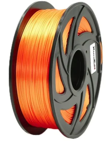 XtendLan PLA filament leskle-oranžová / struna pro 3D tiskárnu / PLA / 1.75mm / 1kg   