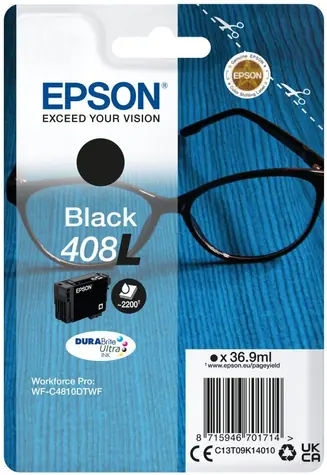 Epson DURABrite Ultra 408L (36.9 ml) černá / pro WF-C4810DTWF