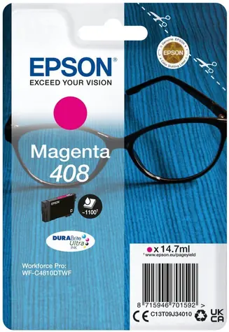 Epson DURABrite Ultra 408L červená / pro WF-C4810DTWF / 14.7 ml