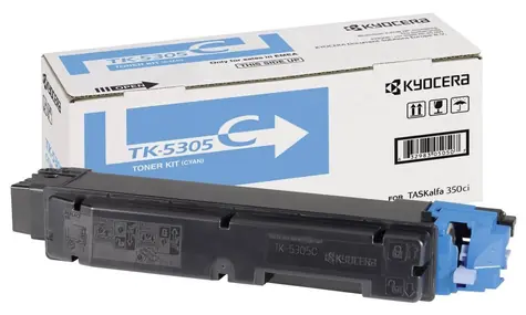 Kyocera TK-5305C Toner modrá / pro TASKalfa 350 & 351ci / výtěžnost až 6.000 stran