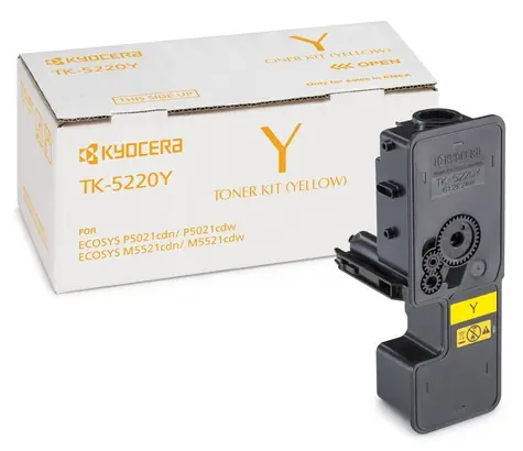 Kyocera TK-5220Y Toner žlutá / pro M5521cdn & cdw & P5021cdn & cdw / výtěžnost až 1.2000 stran