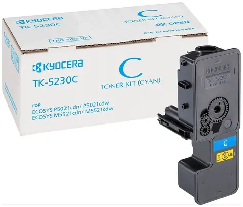 Kyocera TK-5230C Toner modrá / pro M5521cdn & cdw & P5021cdn & cdw / výtěžnost až 2.200 stran