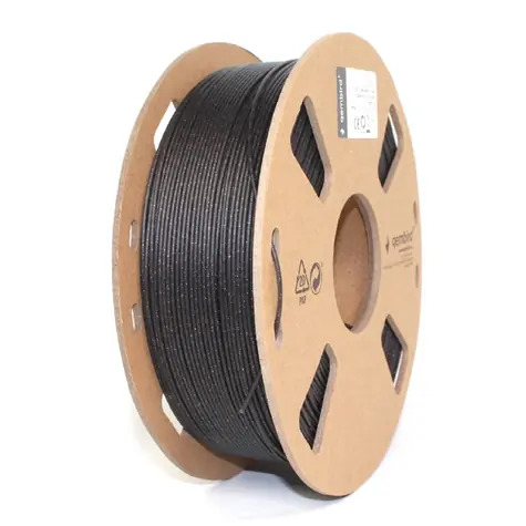 Gembird 3DP-PLA-MX3-01-GBK Filament PLA černá / struna pro 3D tiskárnu / PLA / 1.75mm / 1kg