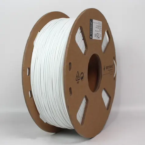 Gembird 3DP-PLA-FL-01-W Filament PLA bílá / struna pro 3D tiskárnu / PLA / 1.75mm / 1kg