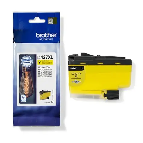 Brother LC427XLY originální cartridge žlutá / pro MFC-J5955DW / 5.000 stran