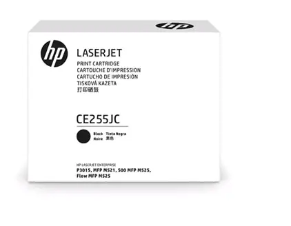 HP CE255JC originální toner černá / pro  P3015 & P3015d & P3015dn & M521dn & M525dn / 14.500 stran