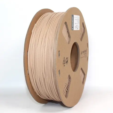 Gembird tisková struna 1.75mm PLA přírodní dřevo 1kg