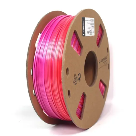 Gembird tisková struna 1.75mm PLA duhová červená/fialová 1kg