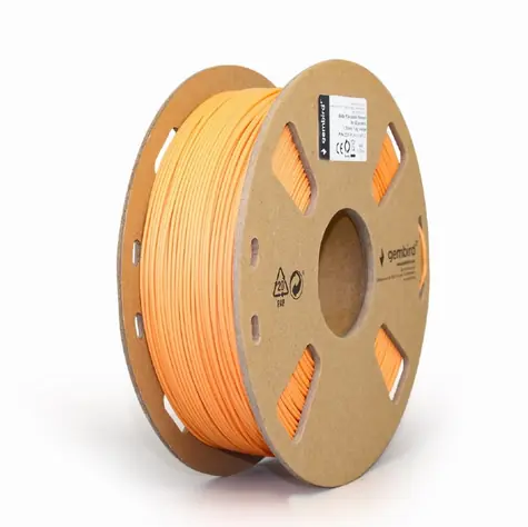 Gembird tisková struna 1.75mm PLA matná oranžová 1kg