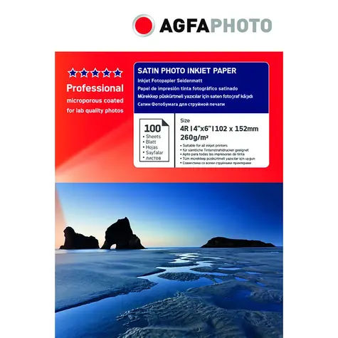AgfaPhoto Professional Photo Paper 260 g 10x15 cm (satin) 100ks / Fotopapír / satin