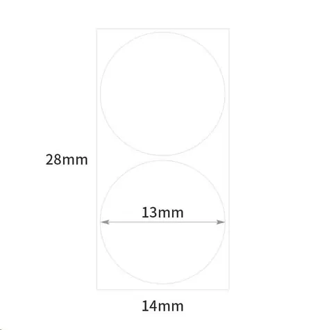 Niimbot R štítky 4x28mm pro D11 a D110 bílá / 220ks 