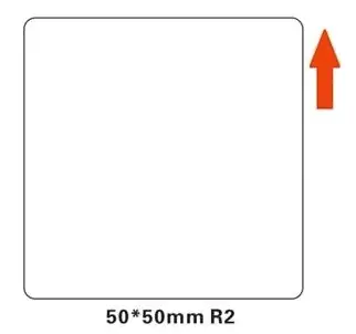 Niimbot štítky R 50x50mm pro B21 & B21S & B3S & B1 bílá / 150ks 