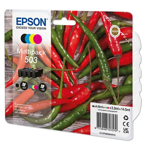 EPSON T09Q6 originální cartridge 503 CMYK / pro WF-2965DWF & Expression Home XP-5205 / 210 & 165 stran