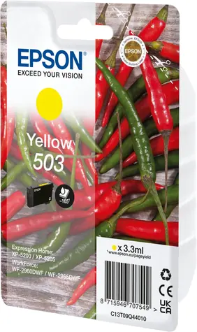 EPSON originální cartridge 503 žlutá / pro WF-2965DWF & Expression Home XP-5205 / 3.3 ml