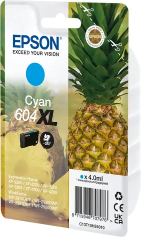 EPSON T10H2 originální cartridge 604XL modrá / pro WorkForce WF-2910 & WorkForce WF-2910DWF / 4 ml